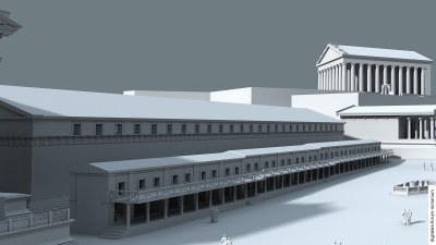 Basilica Sempronia in der Späten Republik (um 100 v.Chr.), topographischer Kontext