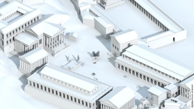 Forum unter Antoninus Pius (um 150 n.Chr.), Vogelperspektive