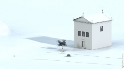 Comitium in augusteischer Zeit (29 v.Chr.), mit Curia Iulia
