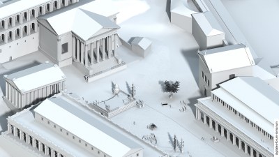 Rostra Augusti in augusteischer Zeit (um 14 n.Chr.), topographischer Überblick