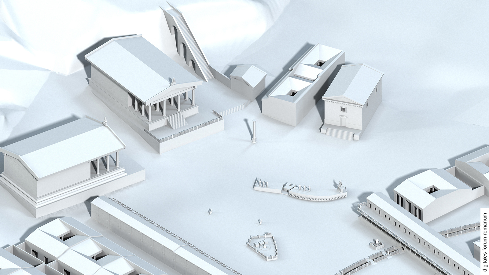 Comitium zu Beginn der Späten Republik (um 200 v.Chr.), topographischer Überblick