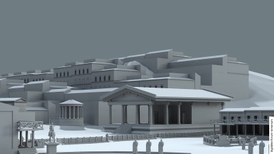 Dioskurentempel in der Mittleren Republik (um 250 v.Chr.), topographischer Kontext