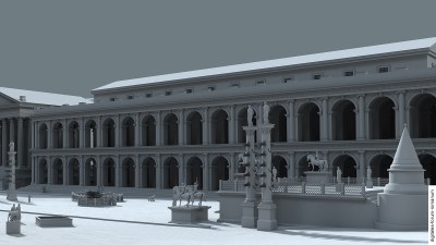 Augusteische Basilica Iulia, topographischer Kontext (um 14 n.Chr.)