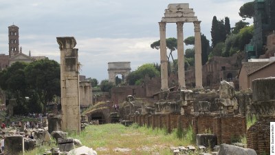 Basilica Iulia, heutiges Erscheinungsbild