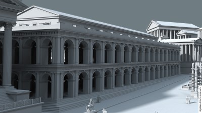 Basilica Iulia in augusteischer Zeit (um 14 n.Chr.), topographischer Kontext