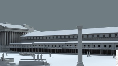 Basilica Sempronia in der Späten Republik (um 100 v.Chr.), topographischer Kontext