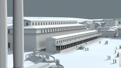 Spätrepublikanische Basilica Fulvia, topographischer Kontext (um 100 v.Chr.)
