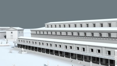 Spätrepublikanische Basilica Fulvia, topographischer Kontext (um 100 v.Chr.)