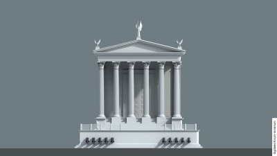 Caesartempel mit Umbauten ab mittelaugusteischer Zeit (ab 19 v.Chr.)