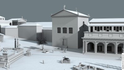 Curia Iulia, topographischer Kontext in augusteischer Zeit (um 14 n.Chr.)