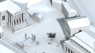 Curia Iulia in augusteischer Zeit (um 14 n.Chr.), topographischer Überblick