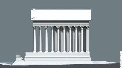 Spätrepublikan. Dioskurentempel des Metellus (117 v.Chr.), als Peripteros sine postico