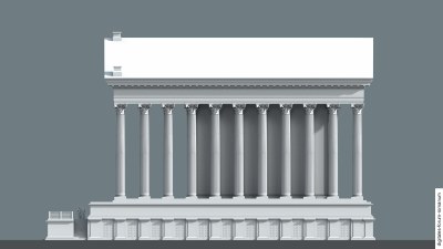 Hoch-/Spätkaiserzeitlicher Dioskurentempel (spätestens Wende 2.-3. Jh. n.Chr.)