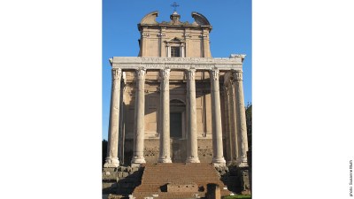 Tempel des Antoninus Pius und der Faustina, heutiges Erscheinungsbild