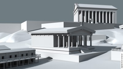 Frührepublikanischer Saturntempel, topographischer Kontext (um 250 v.Chr.)
