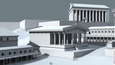 Frührepublikanischer Saturntempel, topographischer Kontext (um 100 v.Chr.)