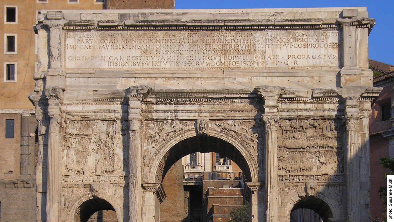 Septimius-Severus-Bogen, heutiges Erscheinungsbild