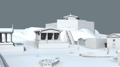 Concordiatempel zu Beginn der Späten Republik (um 200 v.Chr.), topographischer Kontext