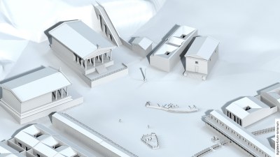 Republikanische Rostra in der Mittleren Republik (um 300 v.Chr.), topographischer Überblick