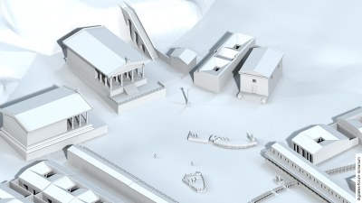 Republikanische Rostra in der Mittleren Republik (um 250 v.Chr.), topographischer Überblick