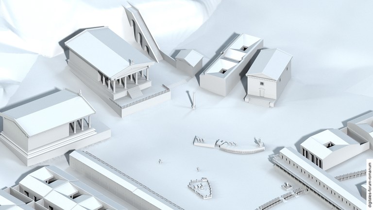 Ältere Atriumhäuser in der Mittleren Republik (um 250 v.Chr.), topographischer Überblick