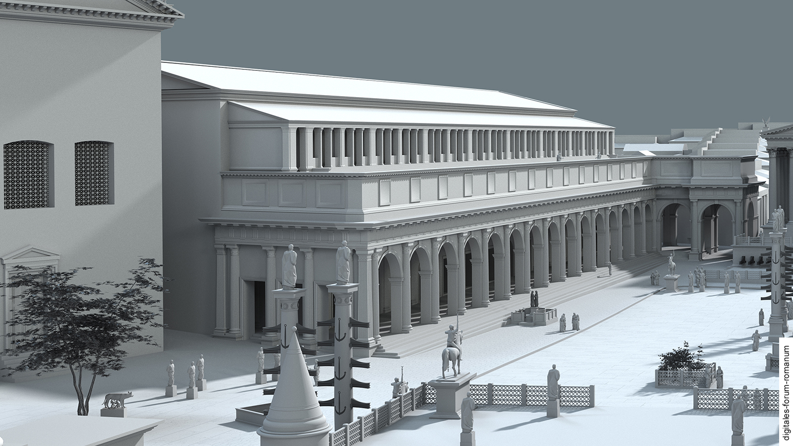 Basilica Paulli in augusteischer Zeit (um 14 n.Chr.), topographischer Kontext