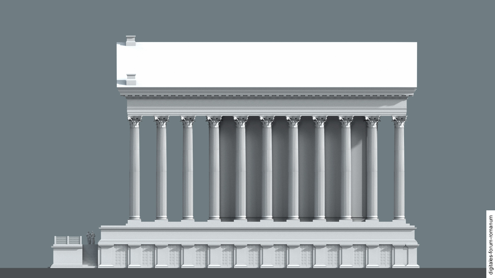 Hoch-/Spätkaiserzeitlicher Dioskurentempel (spätestens Wende 2.-3. Jh. n.Chr.)