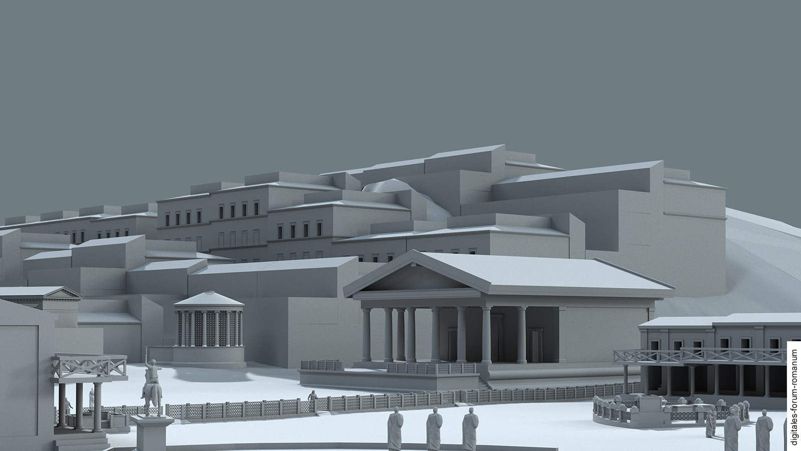 Dioskurentempel zu Beginn der Späten Republik (um 200 v.Chr.), topographischer Kontext