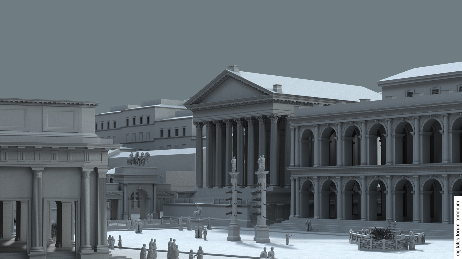 Dioskurentempel in augusteischer Zeit (um 14 n.Chr.), topographischer Kontext