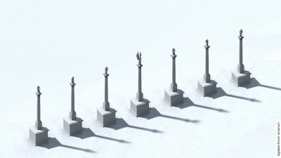 Spätantike sieben Säulenmonumente (Anfang 4. Jh. n.Chr.)