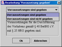 Screenshot Voraussetzung