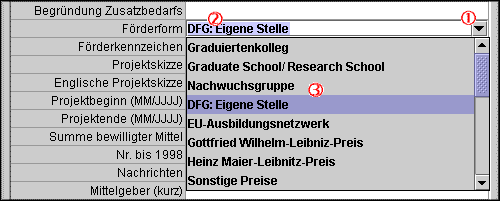 Screenshot Förderformen