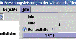 Screenshot Kontexthilfe