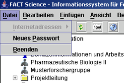 Screenshot Neues Passwort