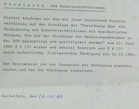 Kündigung