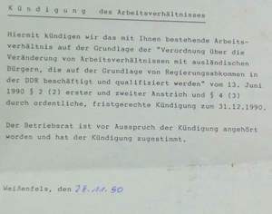 Kündigung