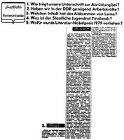 Junge Welt vom 8.11.1979