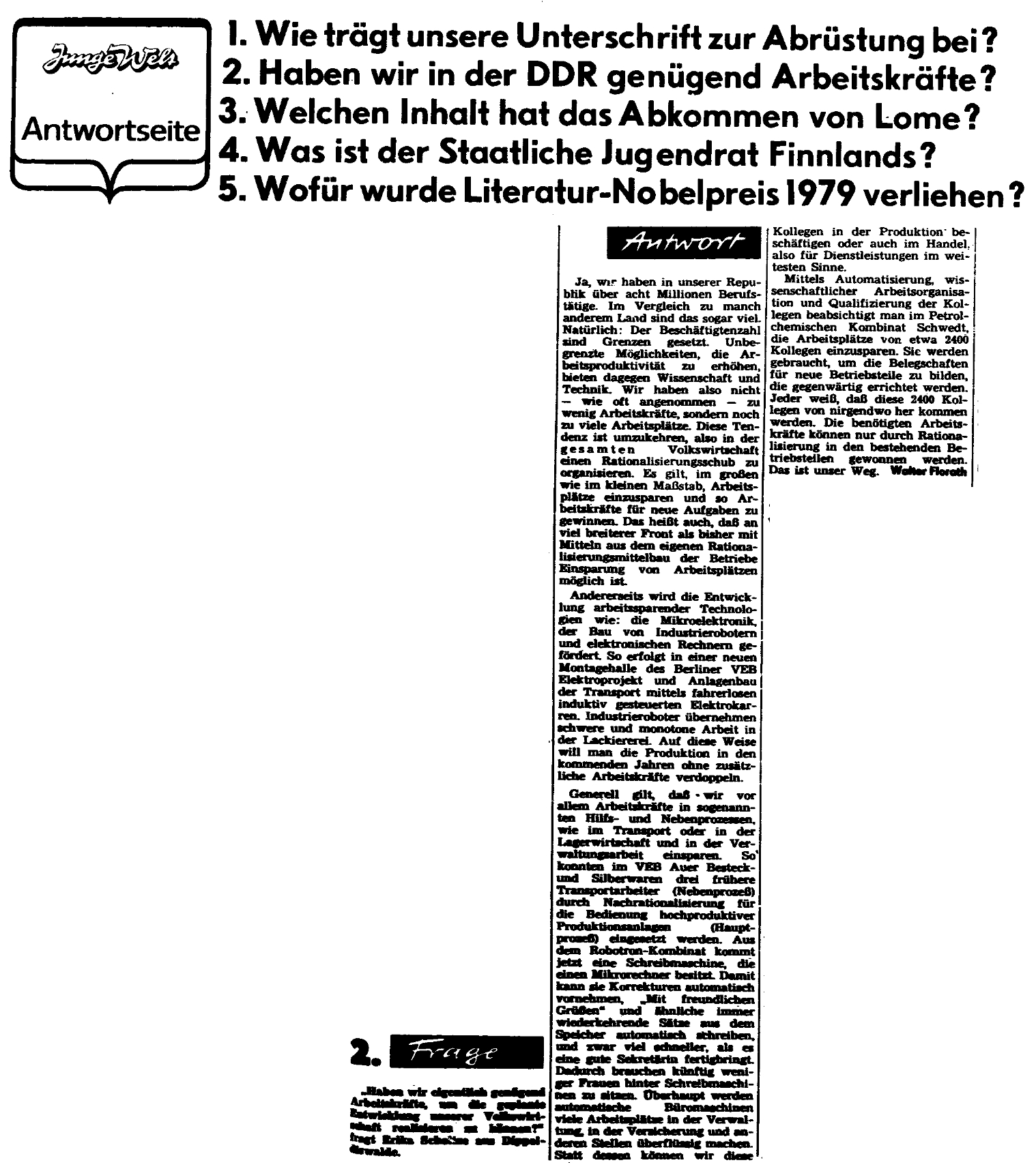 Junge Welt vom 8.11.1979