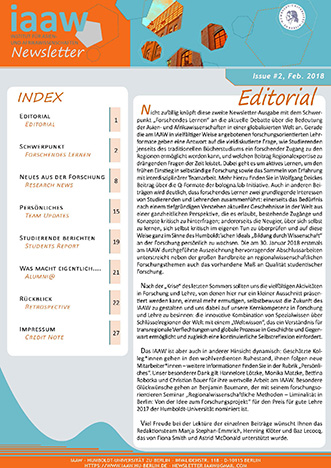 IAAWNewsletter Issue#2 editorial