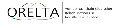 Logo ORELTA Von der Ophthalmologischen Rehabilitation zur beruflichen Teilhabe