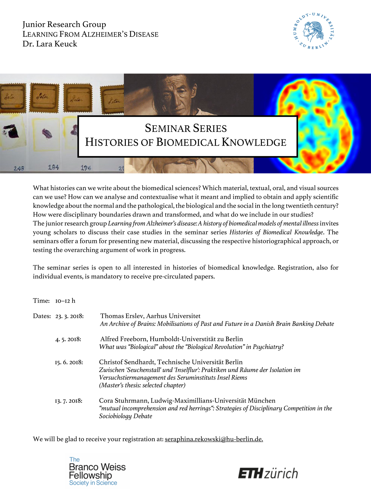 Aushang Histories of biomedical knowledge 150dpi