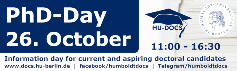 Banner of the PhD-Day 26. October 2021
